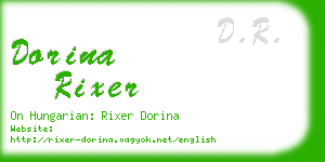 dorina rixer business card